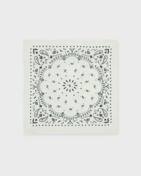 KUJTEN   Hachiko Cashmere Bandana Scarf  White ONESIZE 